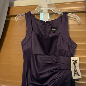 Snap 7 eggplant purple form fitting dress